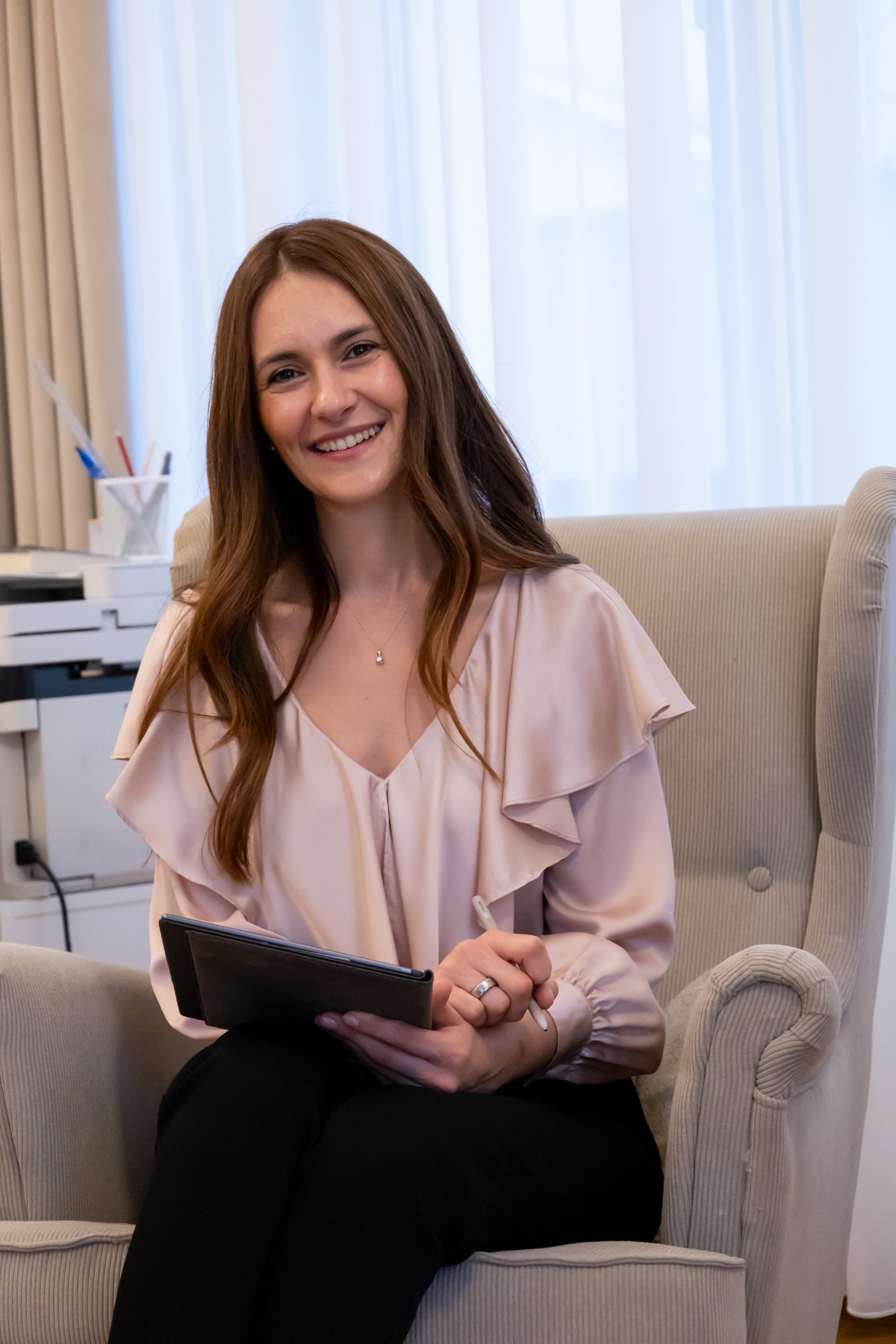 Ioana Maria Kraft during a therapy session